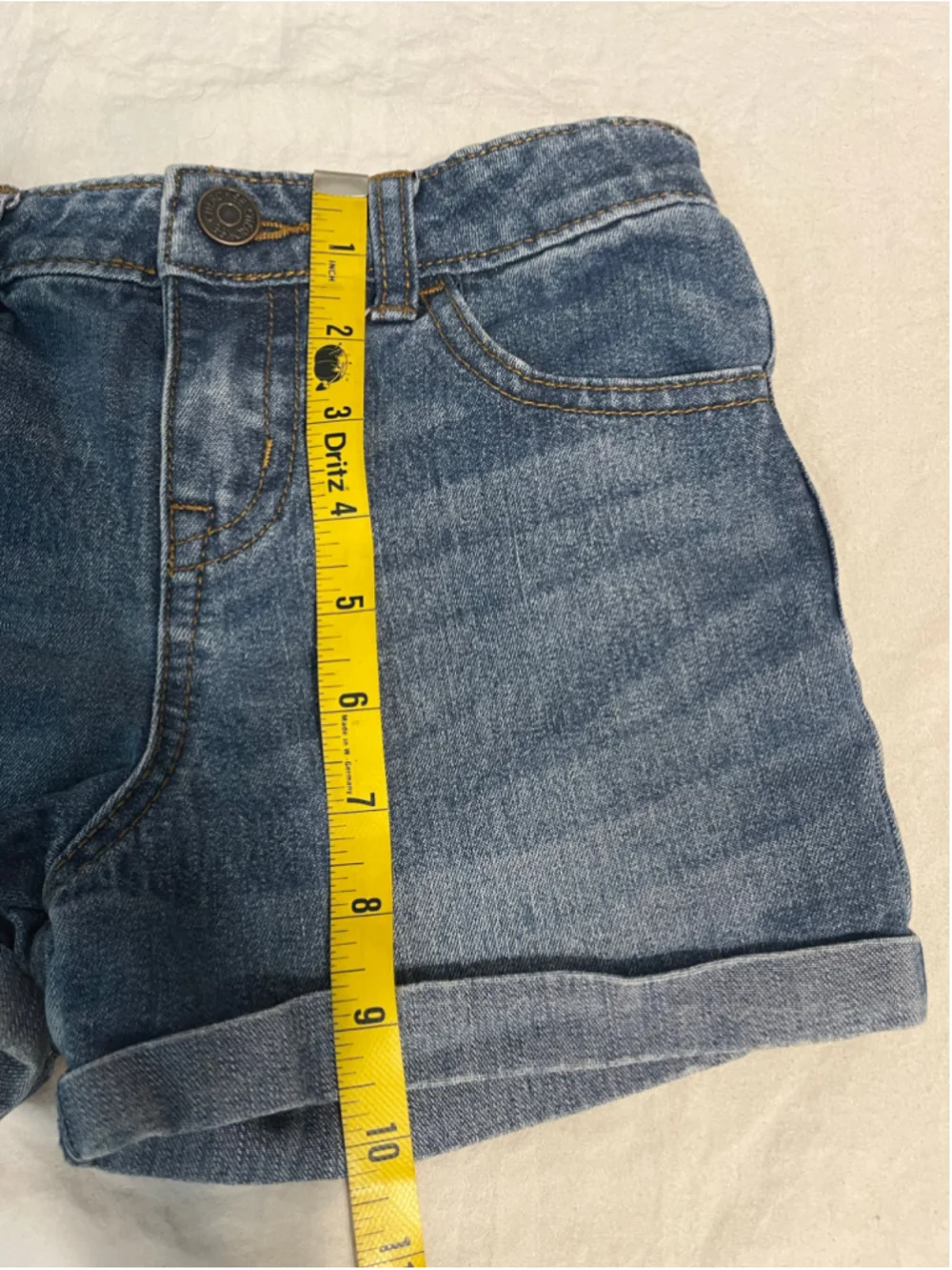 Girls Cherokee Denim Shorts Blue Size 6X